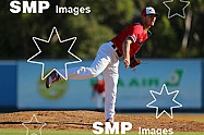 Josh Rawlinson of the Perth Heat  PHOTO: James Worsfold / SMP IMAGES / Baseball Australia | Action from the Australian Baseball League 2019/20 Round 2 clash between the Perth Heat v Canberra Cavalry played at Perth Harley-Davidson ballpark, Perth, We